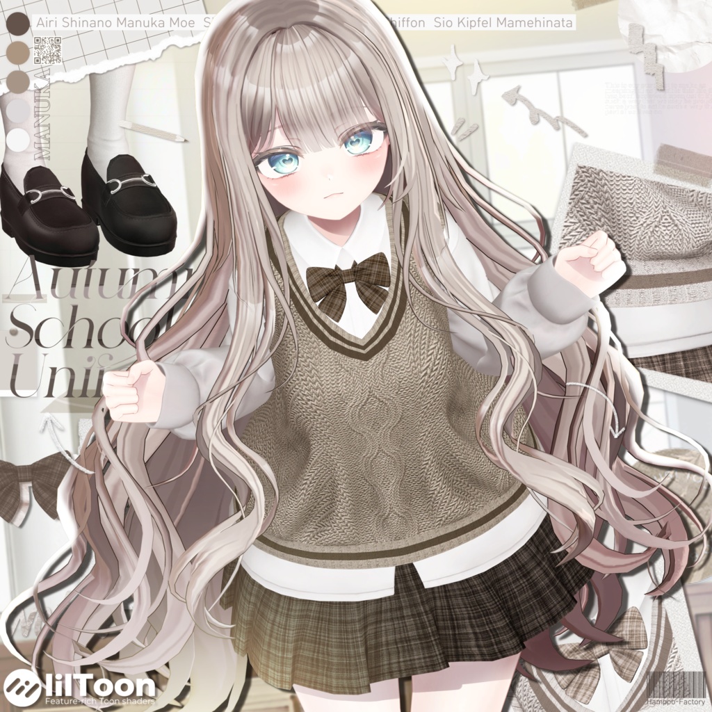 【12アバター対応】 Autumn School Uniform