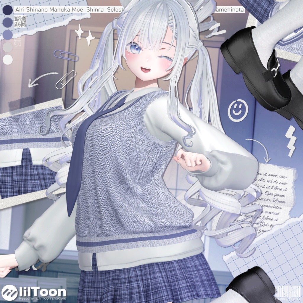 【12アバター対応】 Autumn School Uniform