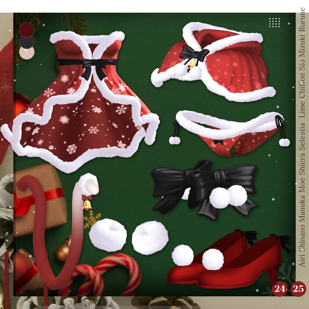 🎄【16アバター対応】 Cat Santa🎅