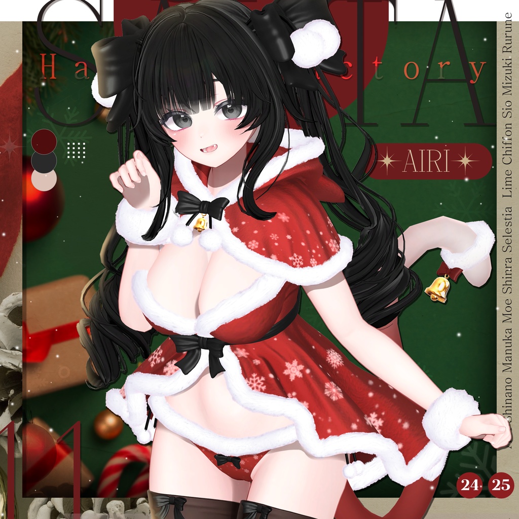 🎄【16アバター対応】 Cat Santa🎅