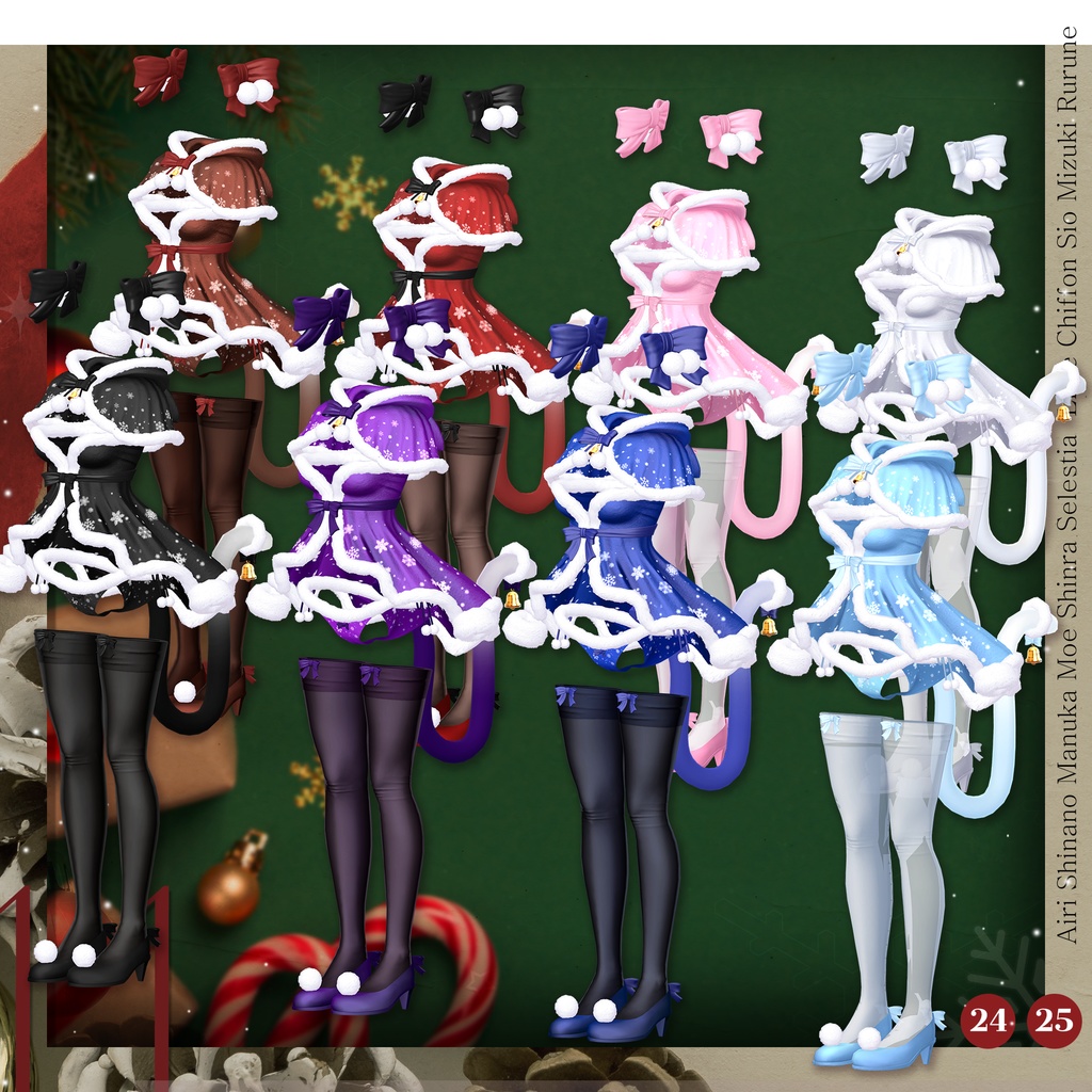 🎄【16アバター対応】 Cat Santa🎅