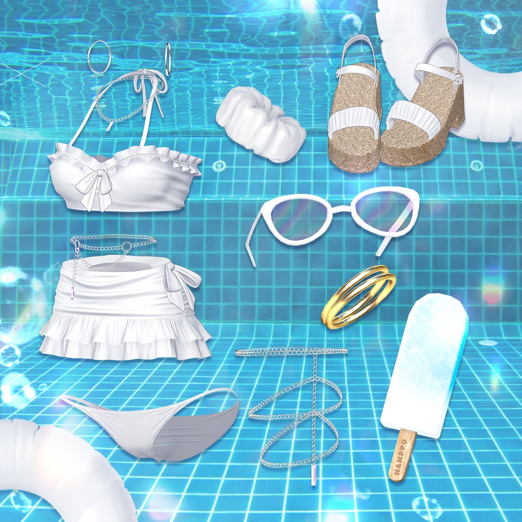 🌊 【12アバター対応】 Shining Wave 👙