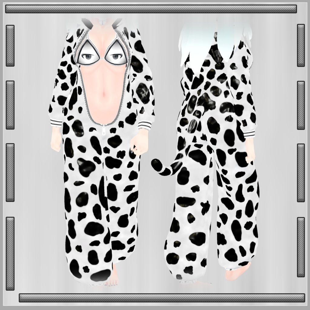 『まえあけきぐるみ』牛のリテクスチャ