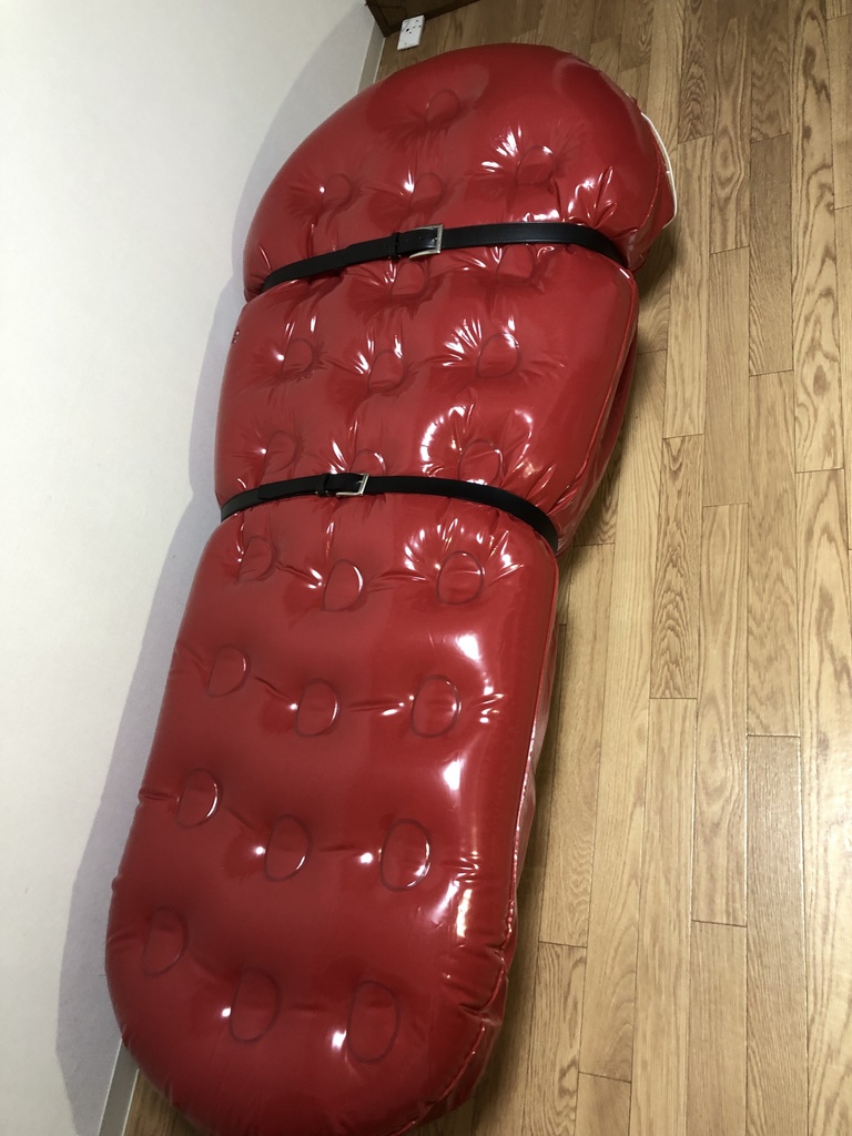 【ワインレッド】インフレータブルスリープサック