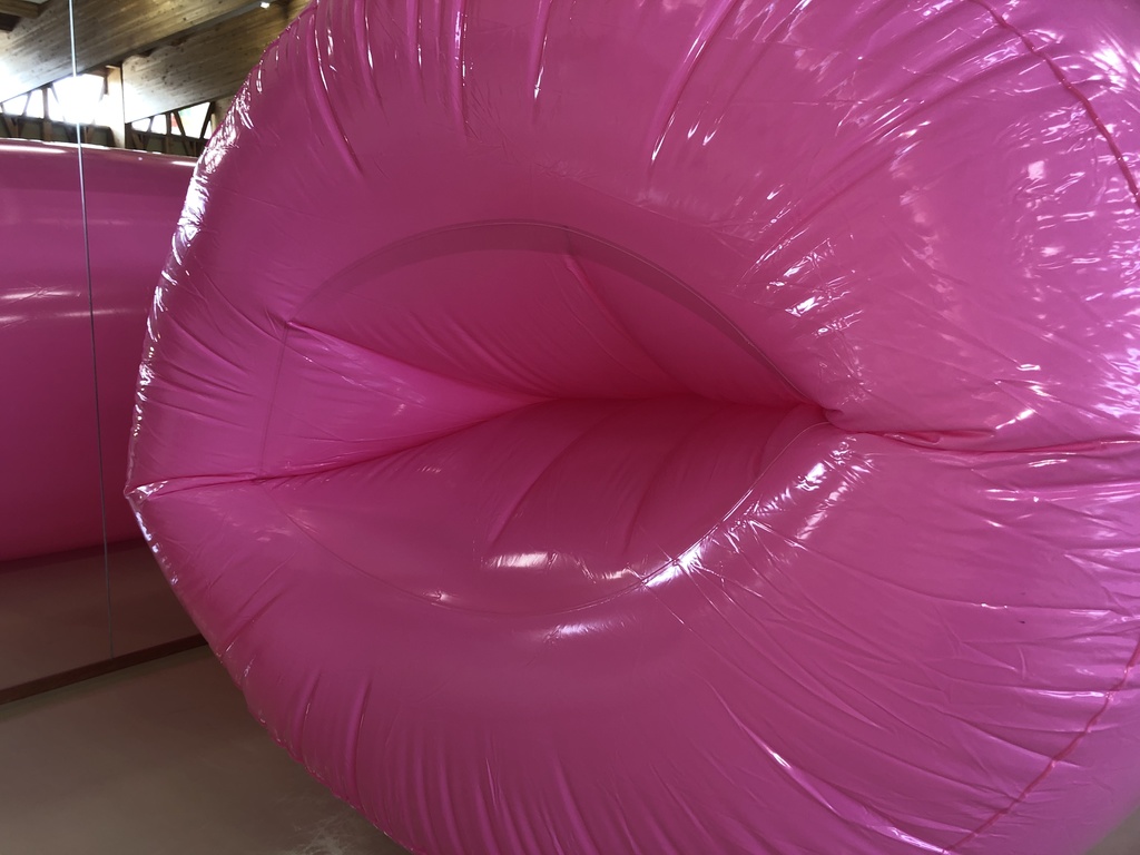 巨大ワーム型エアーバッグ ピンク色