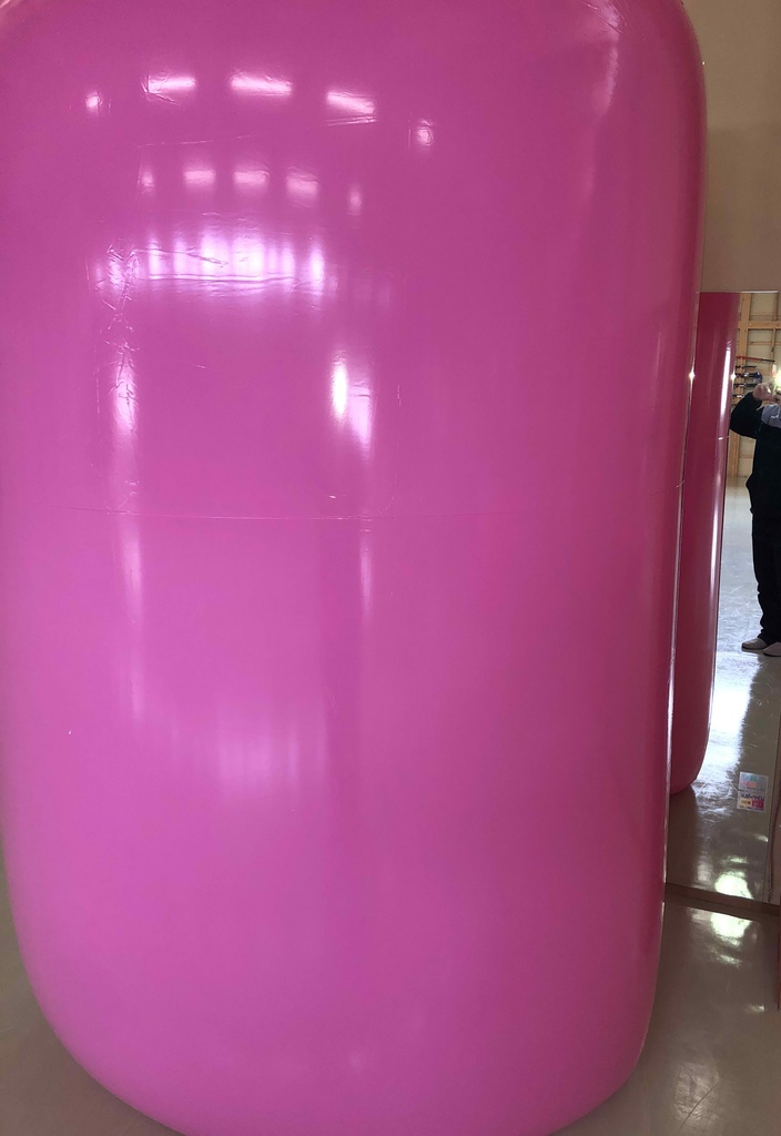 巨大ワーム型エアーバッグ ピンク色