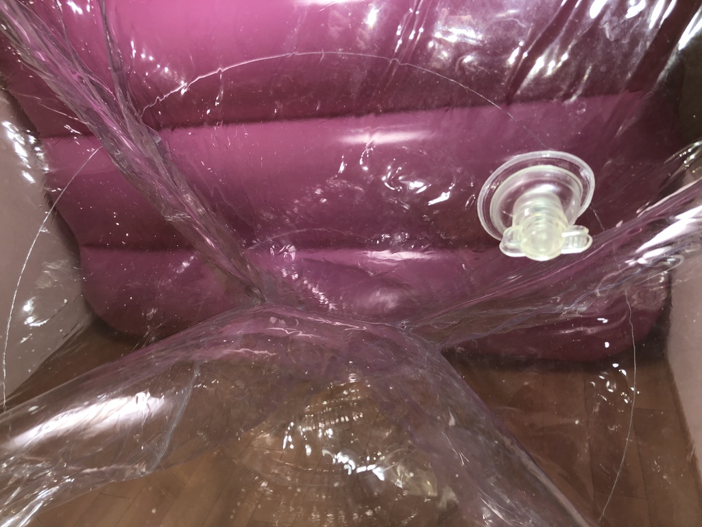 巨大ワーム型エアーバッグ クリアカラー