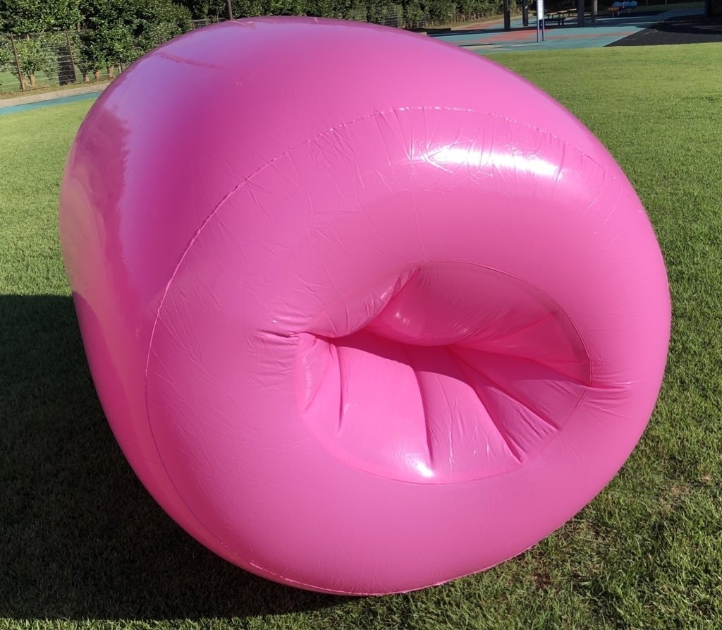 【第二期再販】 巨大ワーム型エアーバッグ ピンク色