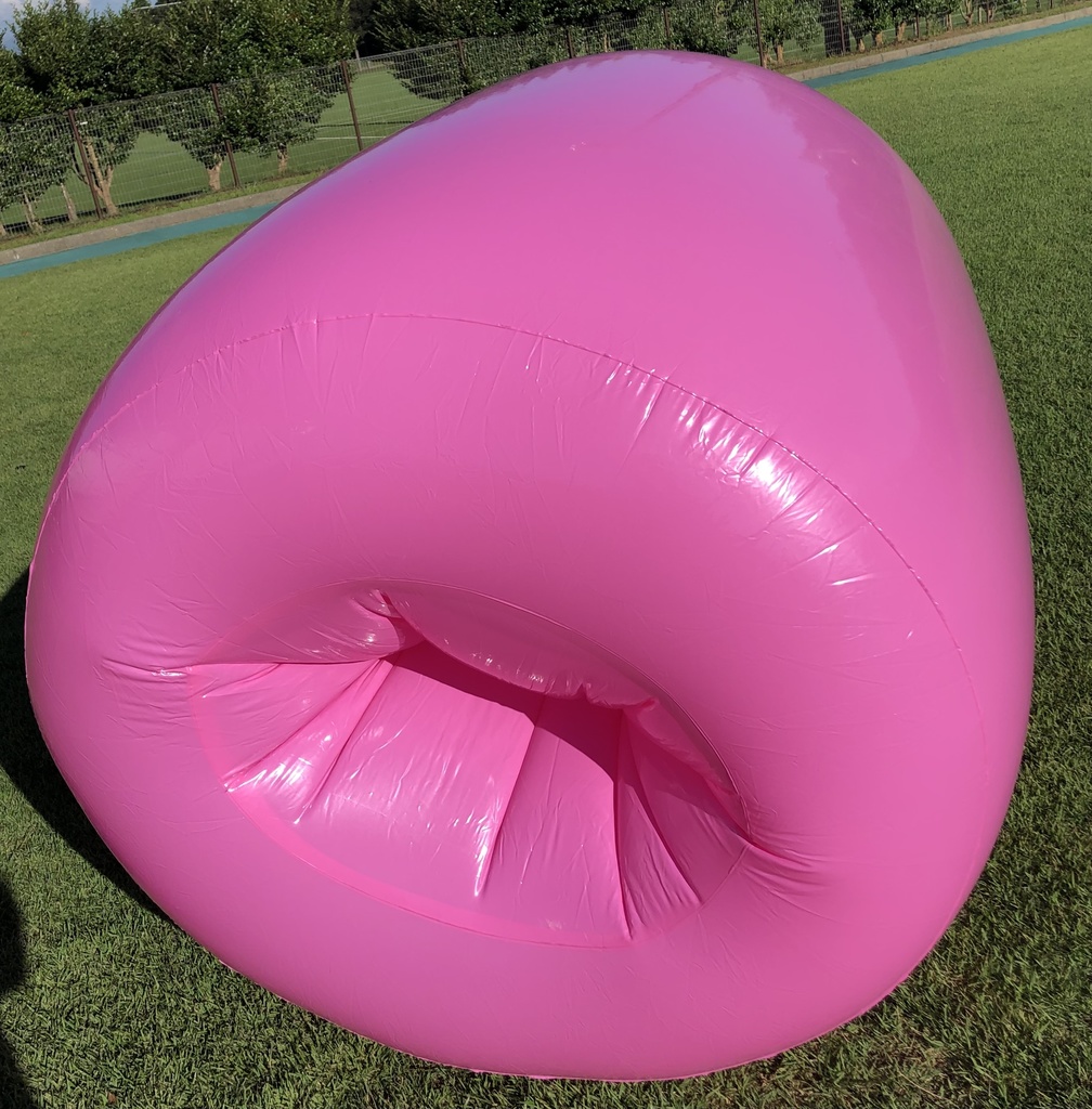 【第二期再販】 巨大ワーム型エアーバッグ ピンク色