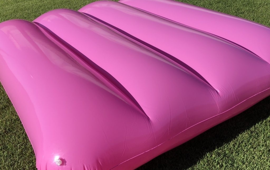 空気ビニール ピンク 巨大エアークッション 浮き輪 空ビ ビーチボール 
