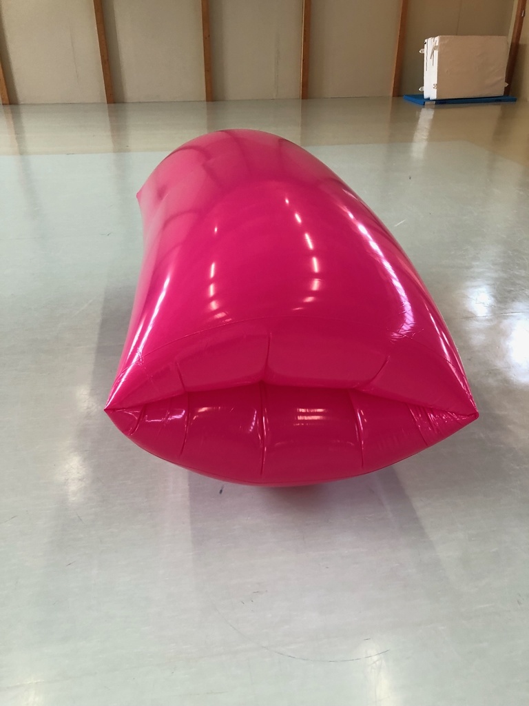 【レッド】巨大エアーバッグ ワーム型拘束具