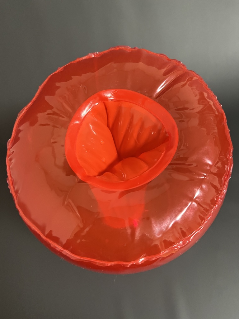 【クリアレッド/レッド】ふわふわ空ビのエアホール スカート無し