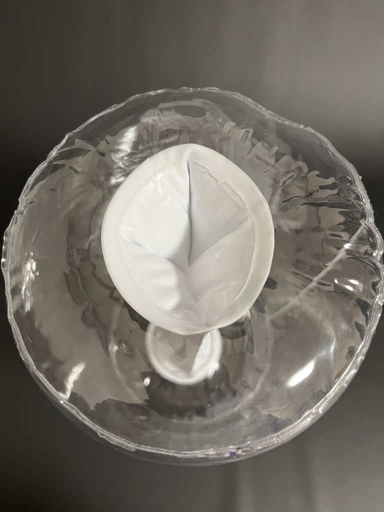 【クリア/ホワイト】ふわふわ空ビのエアホール スカート無し