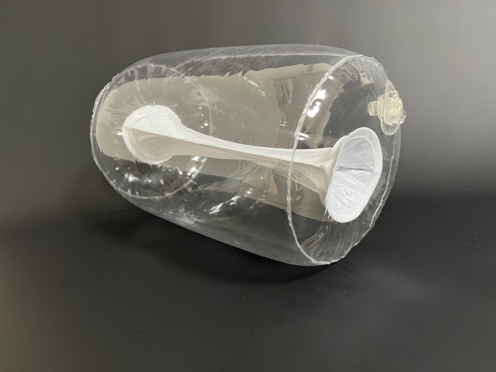 【クリア/ホワイト】ふわふわ空ビのエアホール スカート無し