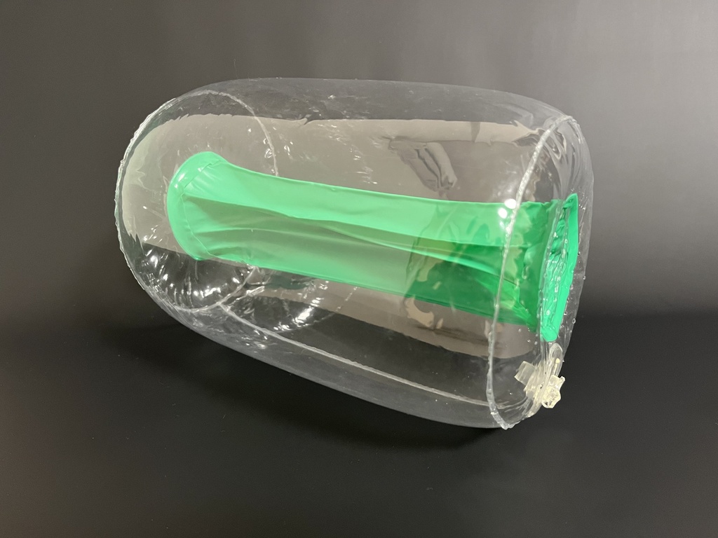 【クリア/グリーン】ふわふわ空ビのエアホール スカート無し