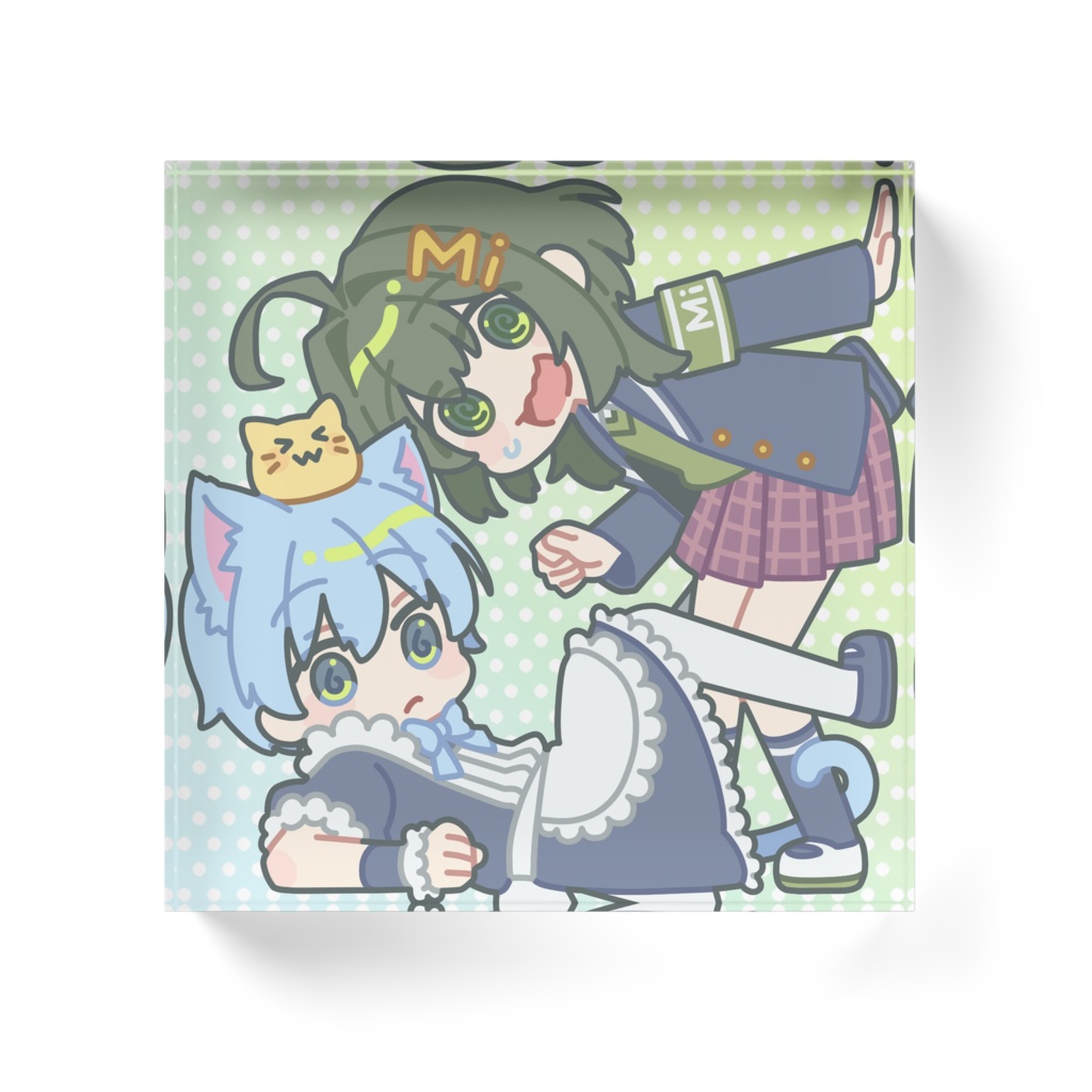 つめつめしゅ村 アクリルブロック