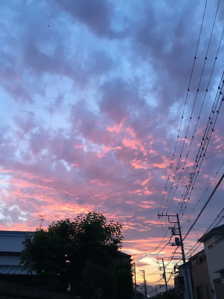 スマホリング(ある風景-夕焼け)