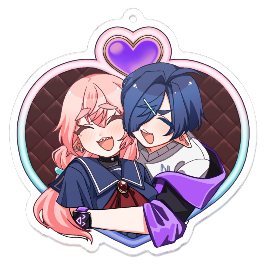 いちゃいちゃお花巫アクリルキーホルダー