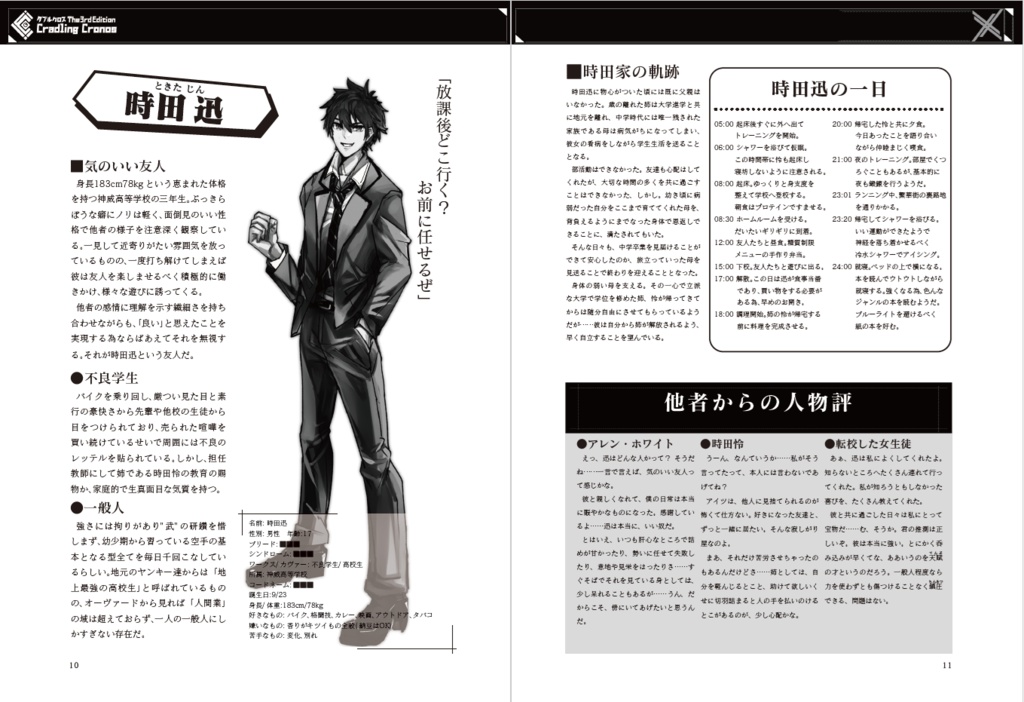 ダブルクロス The 3rd Edition 「Cradling Cronos」