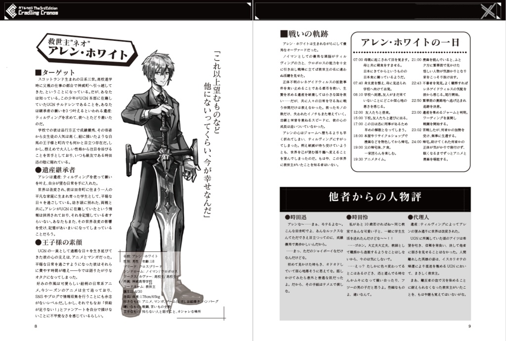 ダブルクロス The 3rd Edition 「Cradling Cronos」