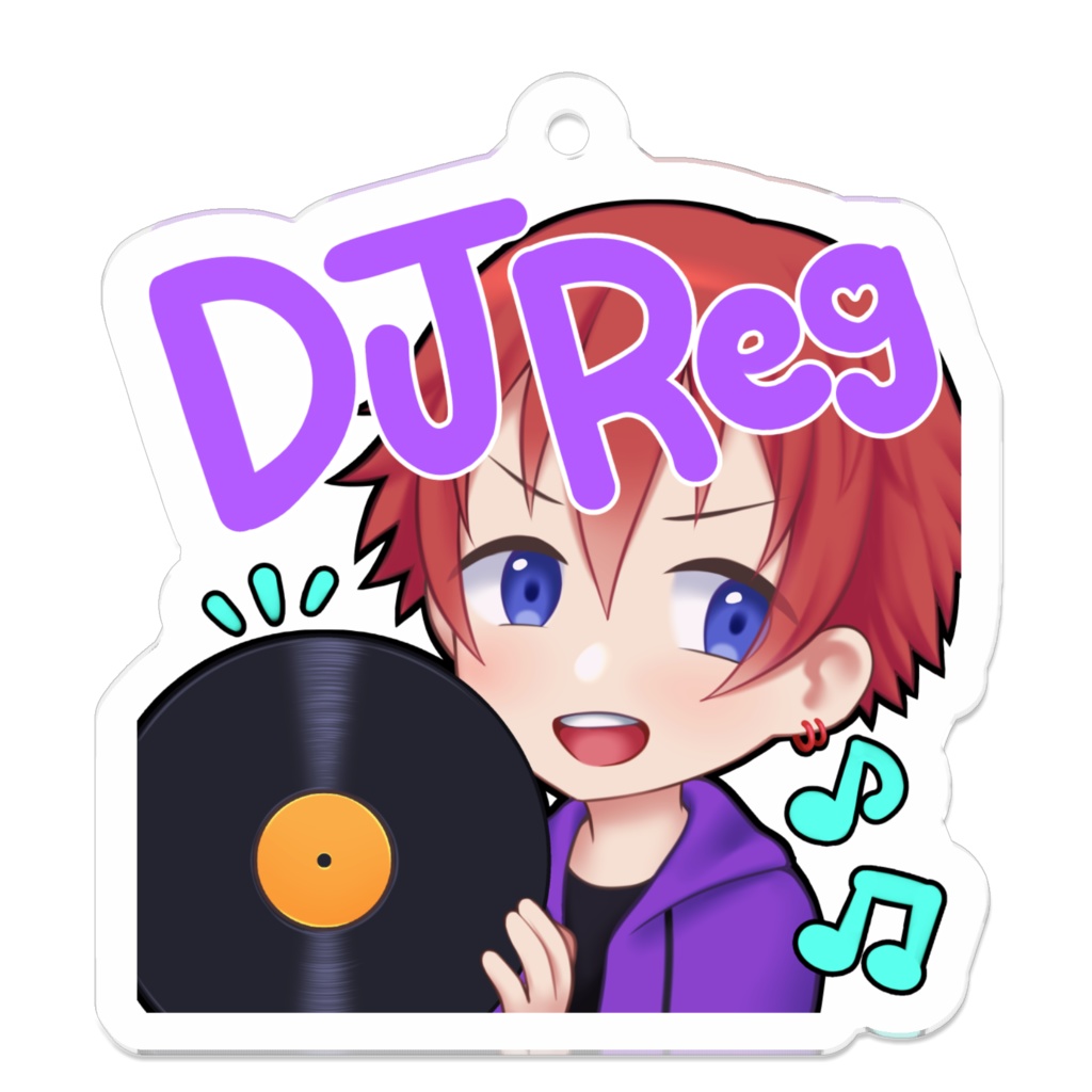 DJ REG アクリルキーホルダー