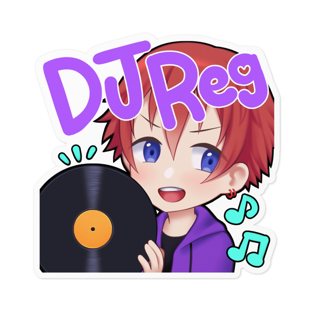 DJ REG ステッカー