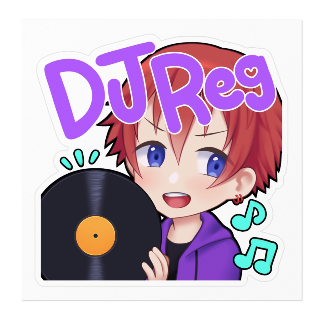 DJ REG ステッカー