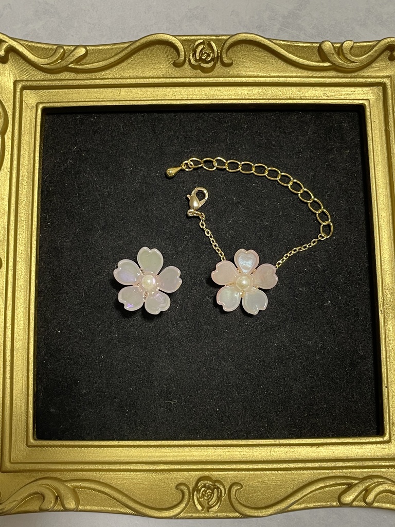 ぬいぐるみ用 桜のアクセサリー