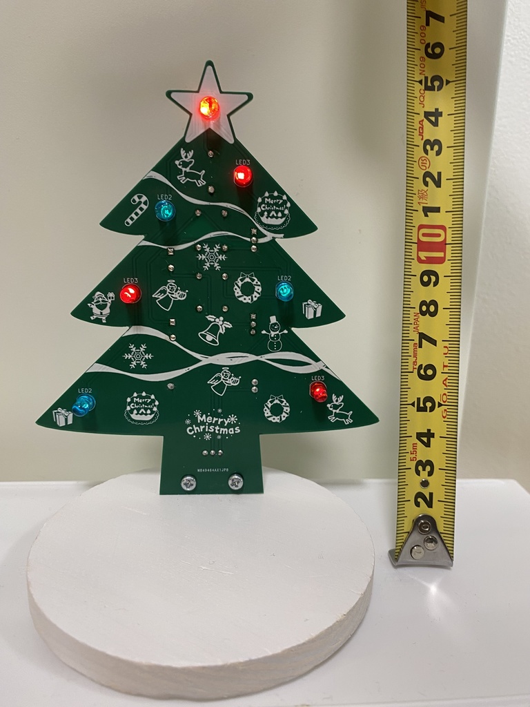はんだ付けで作る 光るクリスマスツリー(電子工作キット)