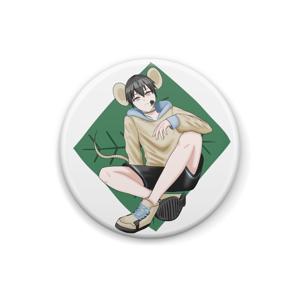 根津見昼助 缶バッチ