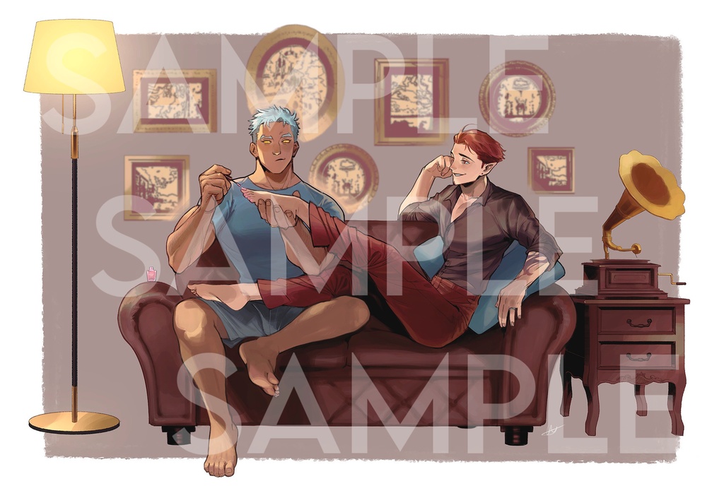 擬人化KOBDちゃんの「私を月に連れてって❤︎」アクリルスタンド+ステッカー&ポストカード(おまけ)