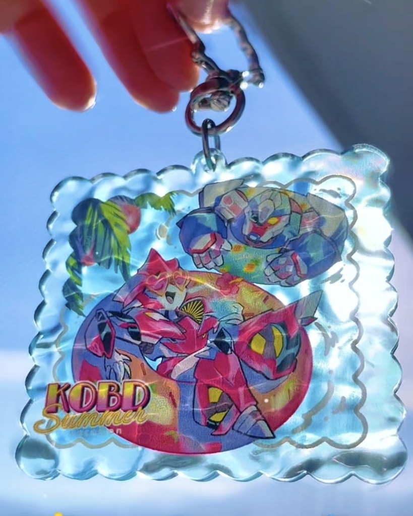KOBDちゃんの夏海水面アクキー KOBD Summer Floating Keychain