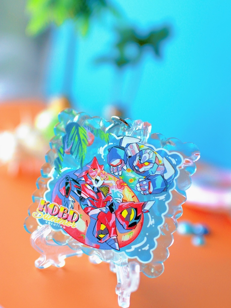 KOBDちゃんの夏海水面アクキー KOBD Summer Floating Keychain