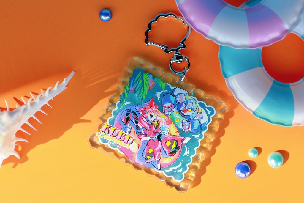 KOBDちゃんの夏海水面アクキー KOBD Summer Floating Keychain