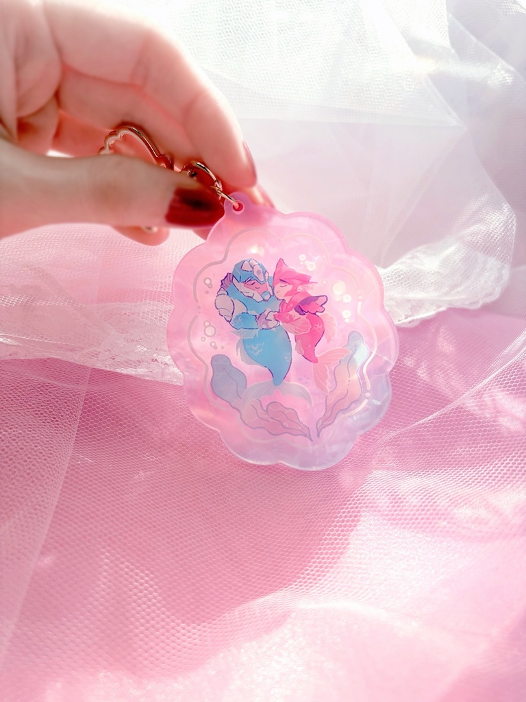 【再販】ブレノク人魚ちゃんシェルアクキー Mermaid KOBD Shell Keychain