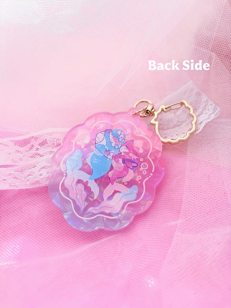【再販】ブレノク人魚ちゃんシェルアクキー Mermaid KOBD Shell Keychain