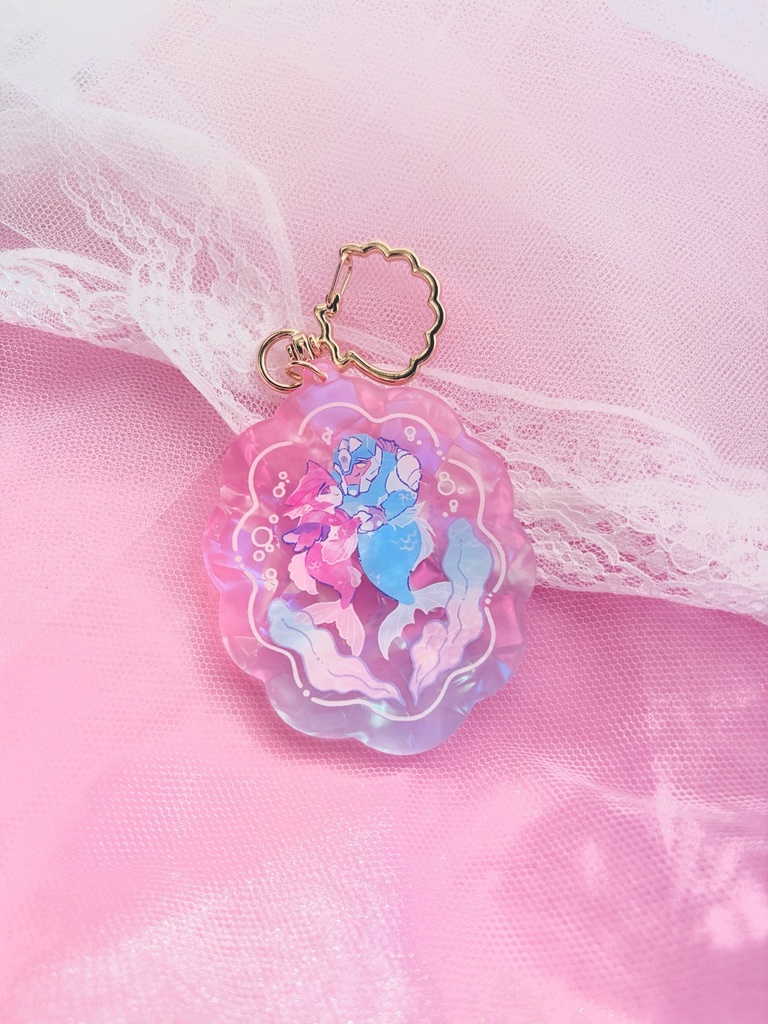 【再販】ブレノク人魚ちゃんシェルアクキー Mermaid KOBD Shell Keychain