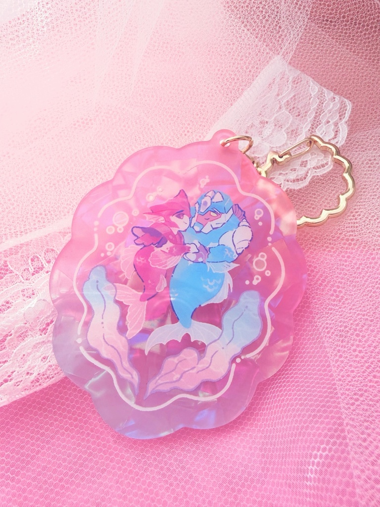 【再販】ブレノク人魚ちゃんシェルアクキー Mermaid KOBD Shell Keychain