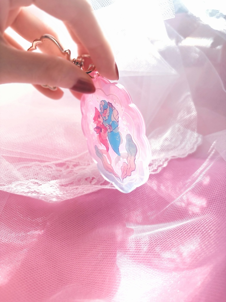 【再販】ブレノク人魚ちゃんシェルアクキー Mermaid KOBD Shell Keychain