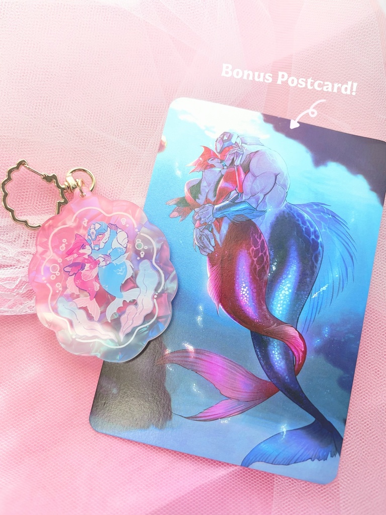 【再販】ブレノク人魚ちゃんシェルアクキー Mermaid KOBD Shell Keychain