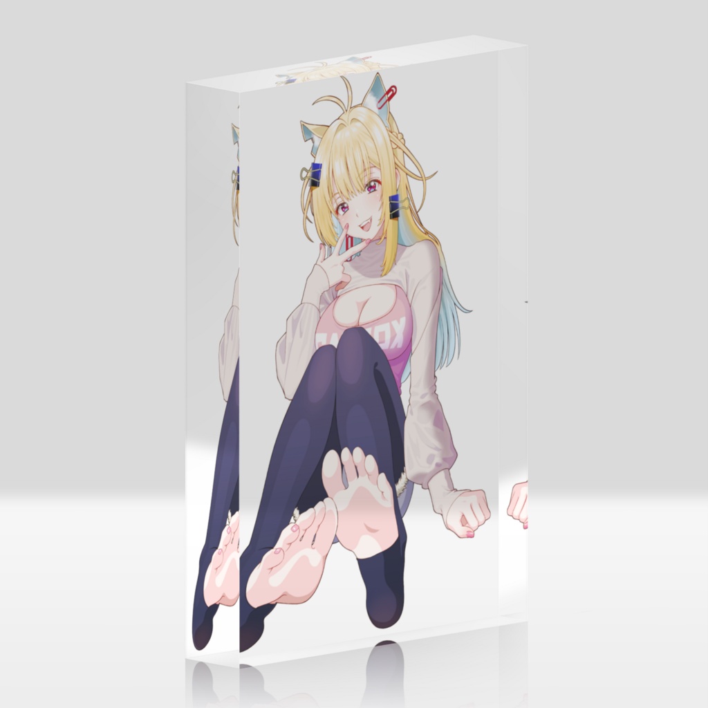 キャスちゃんおっちゃんこアクリルブロック!