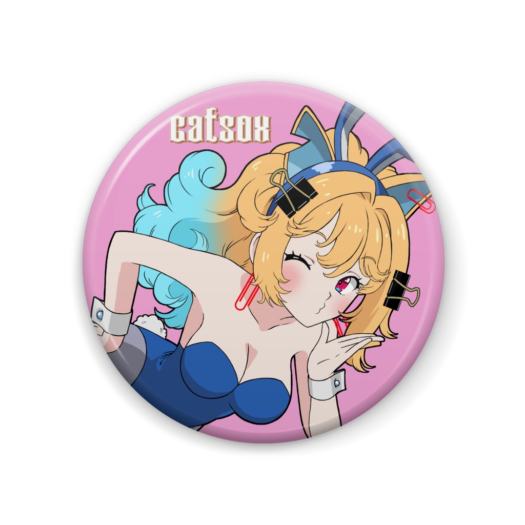 キャスちゃんバニー缶バッジ！(57mm)