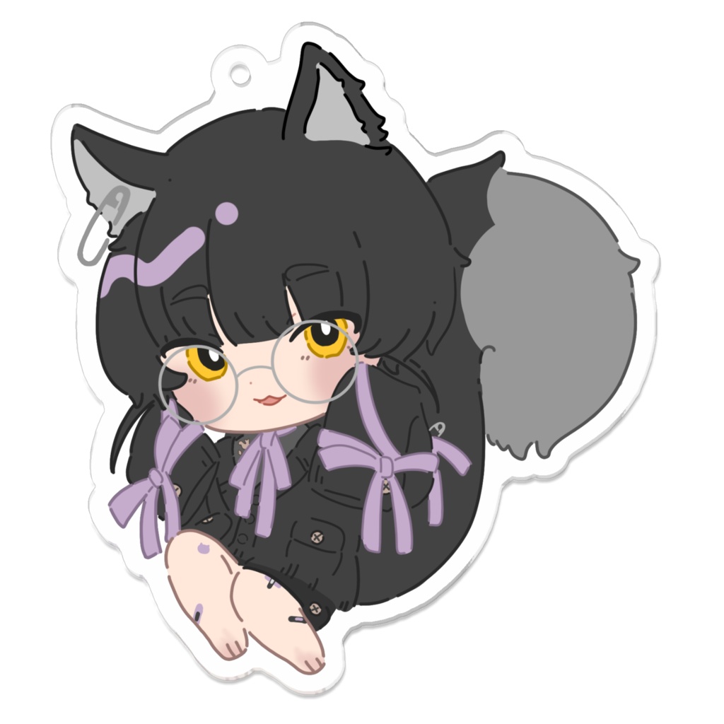 寝古理するはのぷちねこりアクリルキーホルダー【半年記念グッズ】