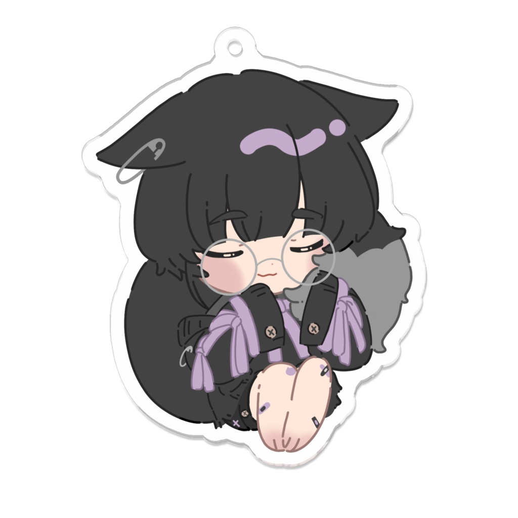 寝古理するはのぷちねこりアクリルキーホルダー【半年記念グッズ】