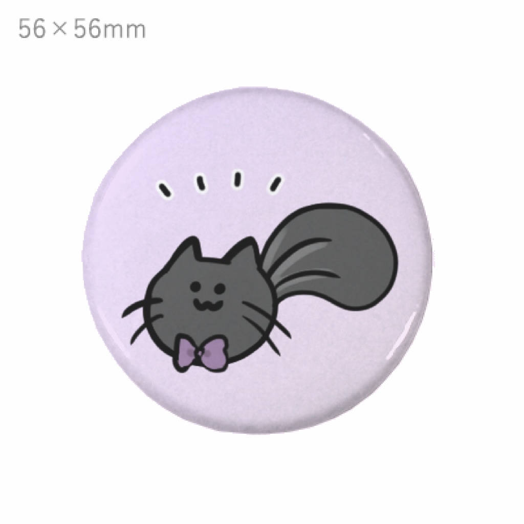 全4種類!ねこりすといっしょ🧐缶バッジ【一周年記念グッズ】