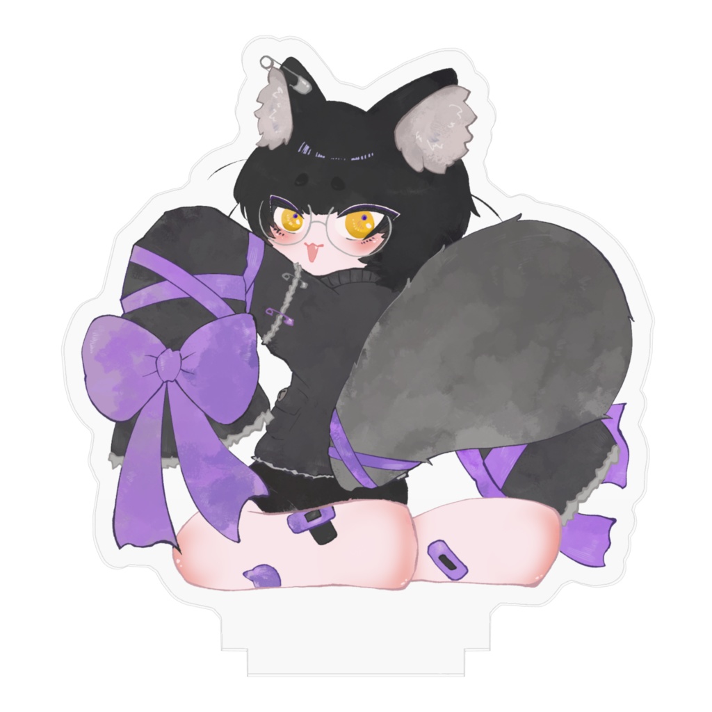 あらゆるものをみてみてする振り向きねこりすアクスタ【3周年記念グッズ】