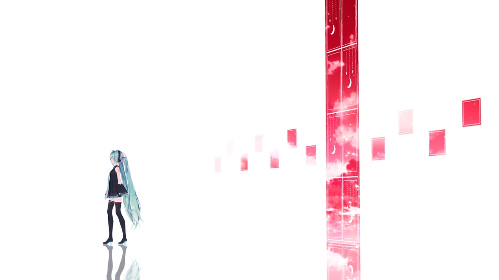 【無料MMD】窓だけの白い部屋ver.1.1