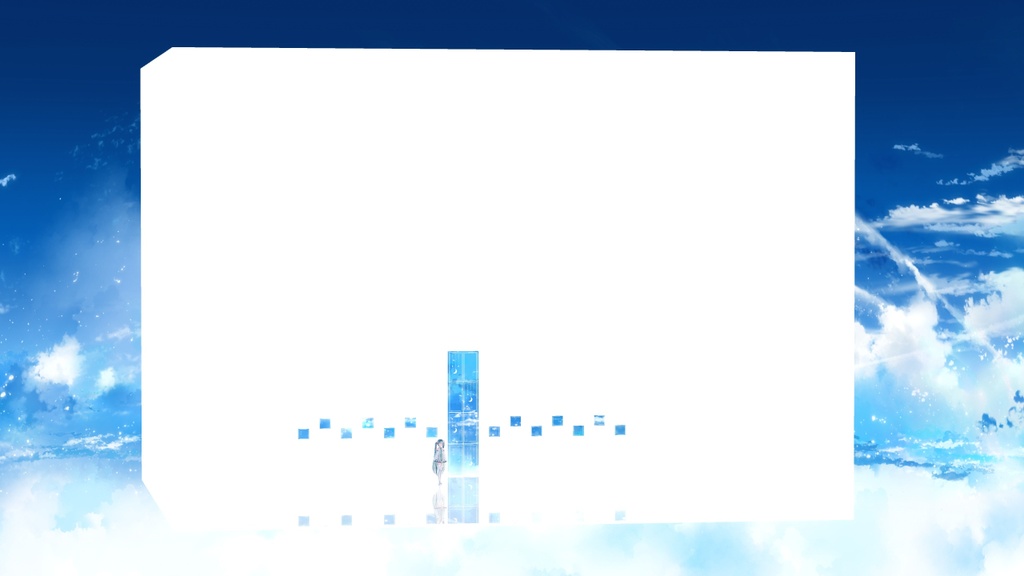 【無料MMD】窓だけの白い部屋ver.1.1