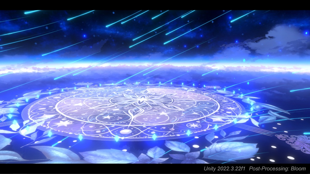 【Vtuber配信】夜明けの星空ステージ【UnityPackage】