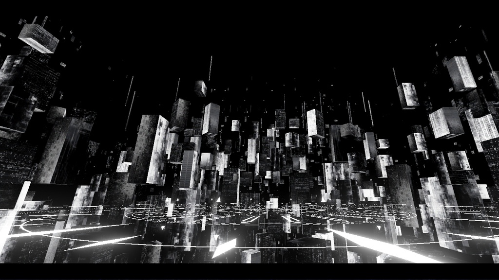 【VRC対応】黒の都市ステージ【UnityPackage】
